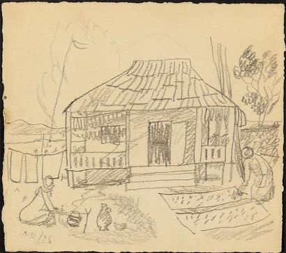 null SHEVCHENKO ALEXANDER (1883-1948)

LOT of three street views

Pencil on paper

10.5...