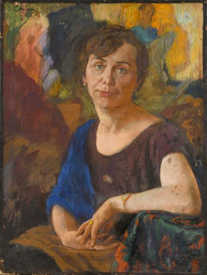 null LANCERAY Eugene (1875-1946)

Portrait of Tatiana Orlowski

Oil on wood

Signed,...