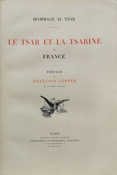 null THE TSAR AND THE TSARINA IN FRANCE.

Preface by F.Coppée. Ed. Ancienne maison...