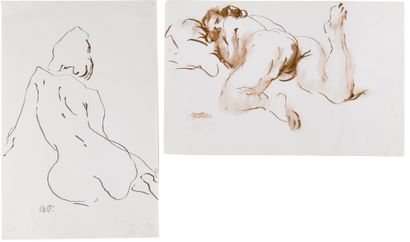 null TITOV VLADIMIR (1950)

Lot de deux nus 

Lavis sur papier 

Monogrammé en bas...