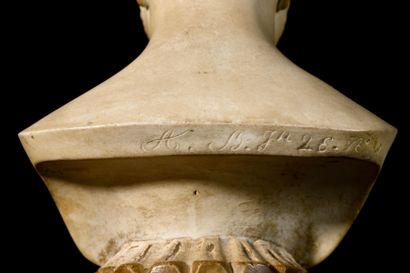 null ALEXANDRE IER (1777-1825)

Buste en marbre blanc

« А.В.ди 26 n°4 (?) » (A.B.di...