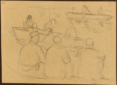 null KARAHAN NICOLAJ (1900-1970)

LOT of six drawings with views of Central Asia

(two...