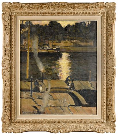 null ALTMANN ALEXANDRE (1878-1932)

Peniche sur la Seine

Huile sur toile

Signé...