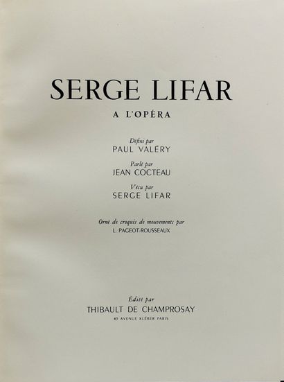 null [LIFAR SERGE] 

PIGEOT-ROUSSEAU LUCIENNE (1899-1955)

Serge Lifar à l’Opéra....