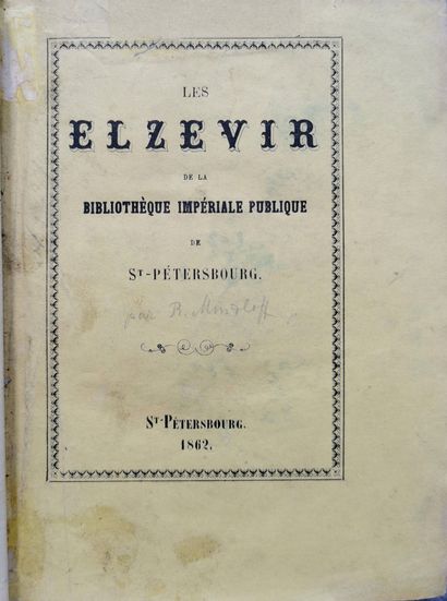 null [LIBRARY OF P.A.EFREMOV] 

MINZLOFF R. (1811-1883) - WALTER CH.F. (1811-1886)

1)MINZLOFF...