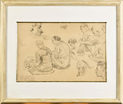 null ROUBTZOFF ALEXANDRE (1884-1949) 

The Elevated 

Pencil on paper

Signed and...