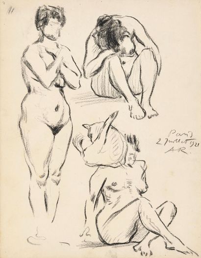 ROUBTZOFF ALEXANDRE ( 1884-1949) 
Three Nudes...