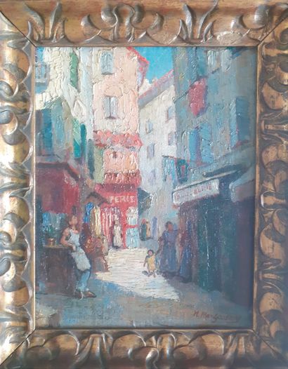 H. MONGOUZY 
Alley of the South 
Oil on panel...