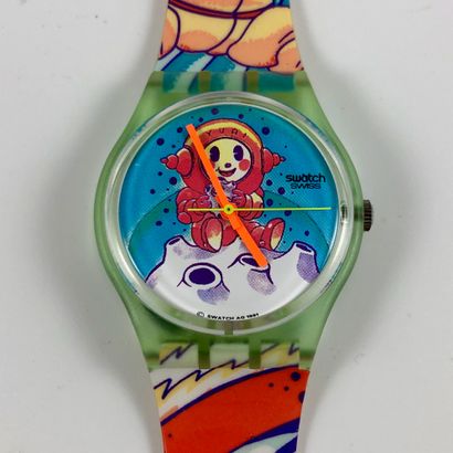 null 
SWATCH

Circa 1990.

Ref: GG118.

Wrist watch model "Yuri".

Quartz movement.

New...