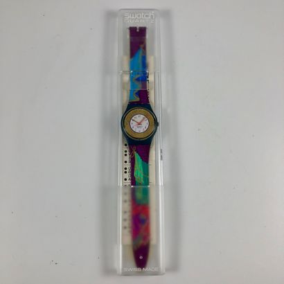 null 
SWATCH

Vers 1993.

Réf: GG119.

Montre bracelet modèle "Palco".

Mouvement...