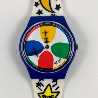 null SWATCH

Vers 1993.

Réf: GN134.

Montre bracelet modèle "Space people - Castelbajac".

Mouvement...