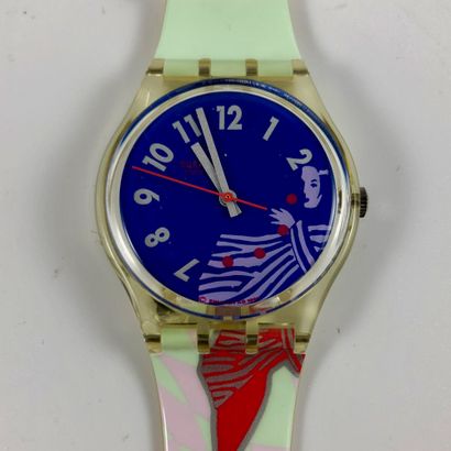 null 
SWATCH

Circa 1990.

Ref: GK147.

Wrist watch model "Gruau".

Quartz movement.

New...