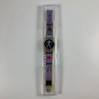 null 
SWATCH

Circa 1992.

Ref: GK141.

Discobolus" model wristwatch.

Quartz movement.

New...