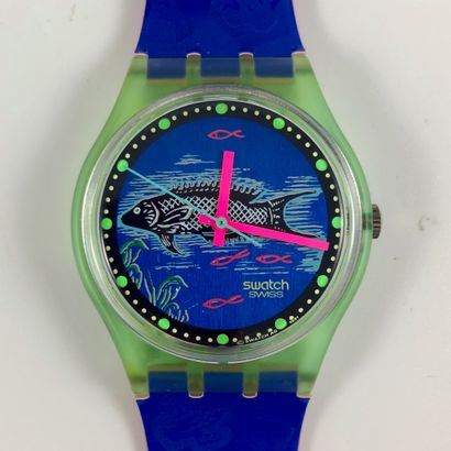 null 
SWATCH

Circa 1991.

Ref: GG116.

Bracelet watch model "Frische Fische".

Quartz...