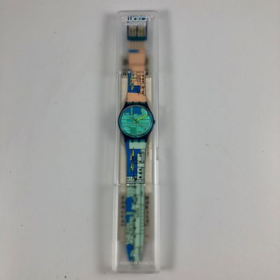 null 
SWATCH

Circa 1990.

Ref: GN109.

Wrist watch model "Metroscape".

Quartz movement.

New...