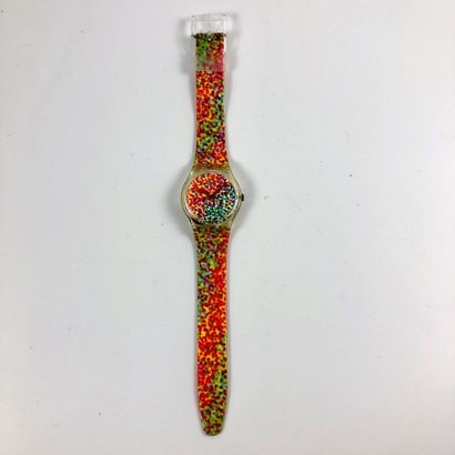 null 
SWATCH

Vers 1992.

Montre bracelet modèle "Lots of Dots n°2 - Swatch Collector's...