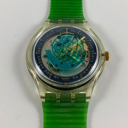 null 
SWATCH

Vers 1992.

Réf: SAK102.

Montre bracelet type chronographe modèle...