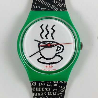  SWATCH Circa 1993. Ref: GG121. Cappucino" model wristwatch. Quartz movement. New...