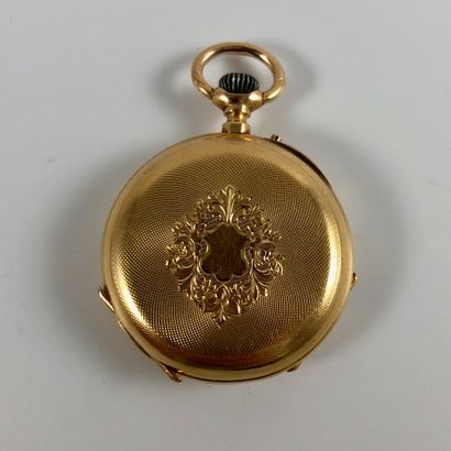 null Gold pocket watch 

Circa 1900.

Yellow gold case 750/1000, mechanical movement...