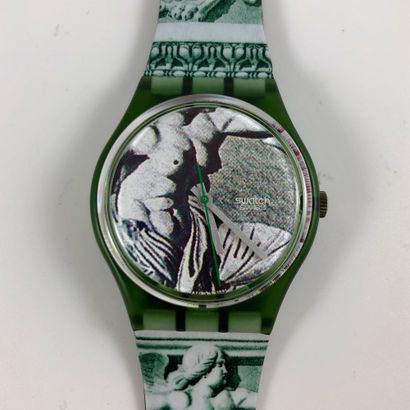 null 
SWATCH

Circa 1991.

Ref: GG112.

Wrist watch model "Cupydus".

Quartz movement.

New...