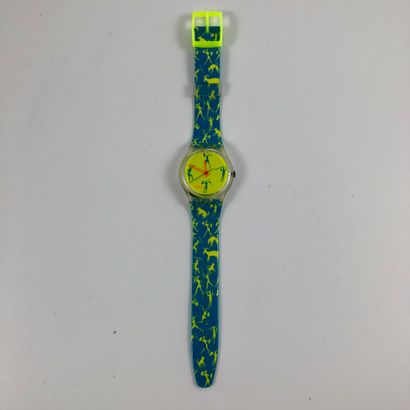 null 
SWATCH

Circa 1989.

Ref: GK120.

Africancan" model wristwatch.

Quartz movement.

New...