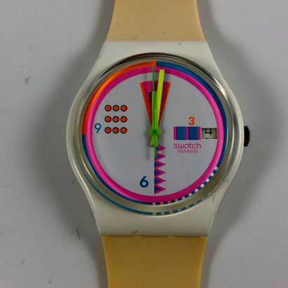 null 
SWATCH

Circa 1991.

Ref: GW403.

Wrist watch model "Geoglo".

Quartz movement.

New...