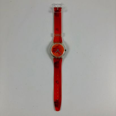 null SWATCH

Circa 1990.

Ref: GK240.

Bracelet watch model "Zerkon".

Quartz movement.

New...