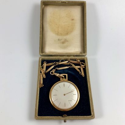 null ARNOLD

Circa 1960.

Gousset in yellow gold 750/1000, round case, signed bmanc...