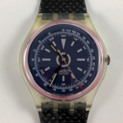 null 
SWATCH

Circa 1991.

Ref: GK117.

Turbine" model wristwatch.

Quartz movement.

New...
