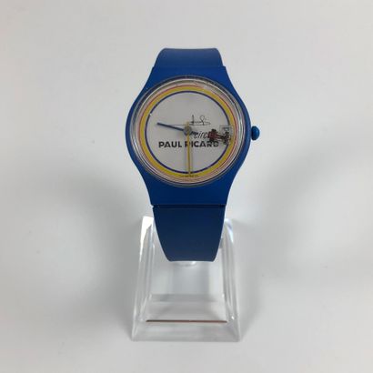 null 
CIRCUIT PAUL RICARD. Watch in blue plastic, round case. Dial with the colors...