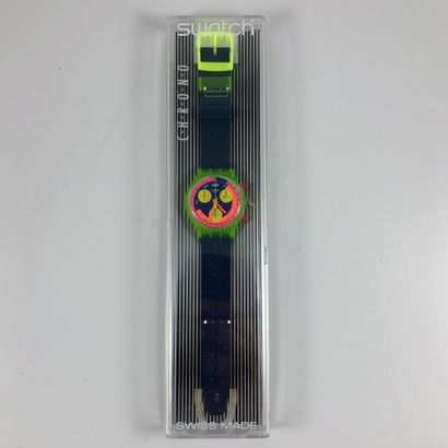 null SWATCH

Vers 1991.

Réf: SCJ101.

Montre bracelet type chronographe modèle "Grand...