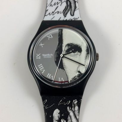 null 
SWATCH

Circa 1992.

Ref: GB149.

Wrist watch model "Glance".

Quartz movement.

New...