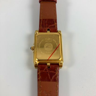 null 
KOLBER GENEVA. Ref : K3643 New watch from stock with its burgundy case. Rectangular...