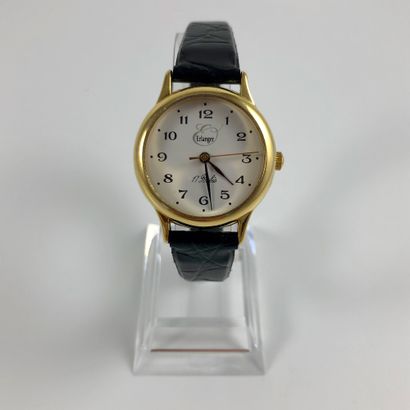 ERLANGER 
Ref KI 937/P. Round case wristwatch....