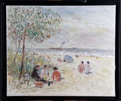 null JEAN-JACQUES RENE (1943-)





La plage à Honfleur





Huile sur toile





Signé...