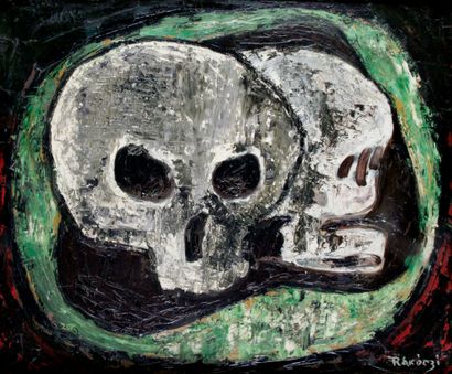 null BASIL RAKUCZI (1908-1972)


Deux crânes, 1954


Huile sur carton


Signé en...