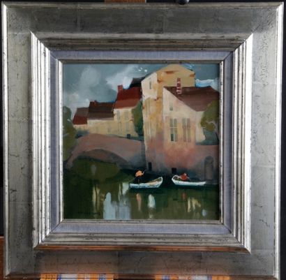 null BERNARD CONTE (1931-1995)


Un pont du quai vert, Bruges


Huile sur toile


Signé...