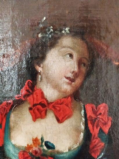 null ECOLE FRANCAISE du XVIIIeme siècle, suiveur d'Anna Dorothea THERBUSCH Jeune...