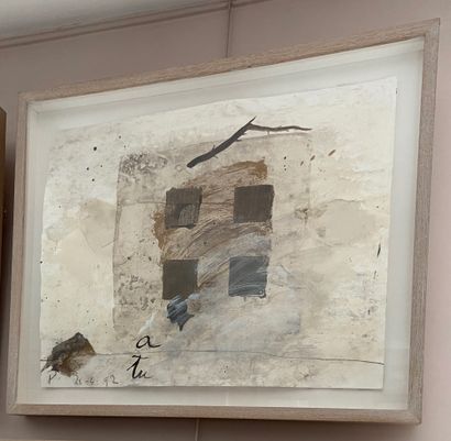 null GUILLEM NADAL (Born in 1957) Untitled Suite of four works, mixed media on paper...