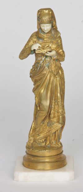 null Albert-Ernest CARRIER BELLEUSE (1824-1887) 

" La liseuse"

Épreuve en bronze...