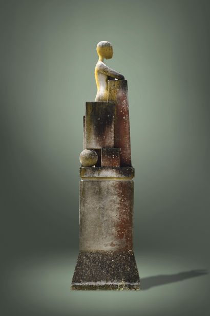 null FRANÇOIS-XAVIER LALANNE (FRA/1927-2008) The Law (right arm on a column) cast...