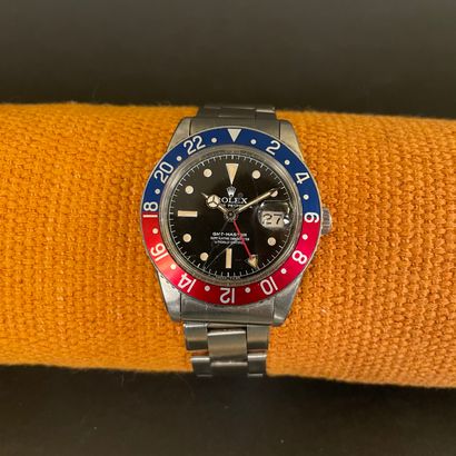 null ROLEX GMT Master called "Pepsi". Circa 1959. Ref : 6542 / N° 482XXX Extremely...