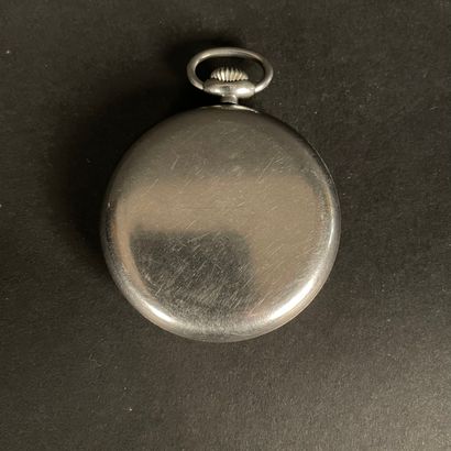 null 
INTERNATIONAL WATCH COMPANY. 

Pocket watch in steel. Silvered dial signed....