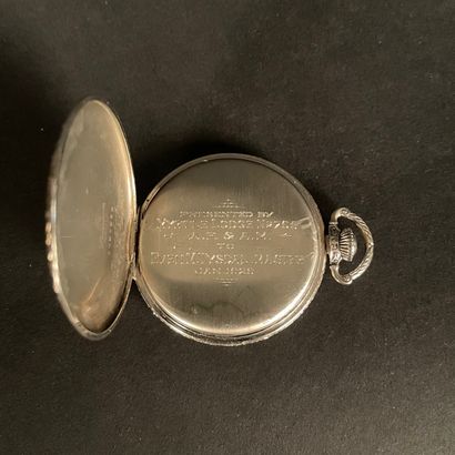 null HAMILTON GOUSSET FREEMASON. CIRCA 1929. Ref : 0520268. Pocket watch. Silver...