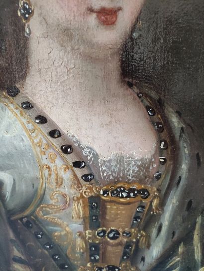 null 
ECOLE FRANCAISE du XVIIe, entourage de Pierre GOBERT

Portrait de Dame de qualité

Toile

41...