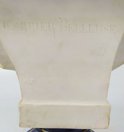 null SEVRES after CARRIER-BELLEUSE Portrait of President Jules Grévy Biscuit Pedestal...