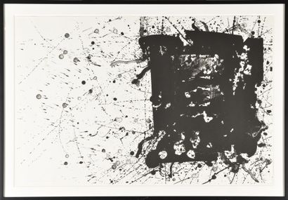 null SAM FRANCIS (1923-1994) Sans titre, 1976 Lithographie en noir Epreuve signée,...