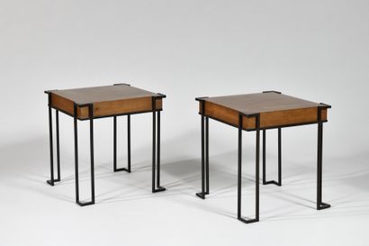 null JEAN-MICHEL WILMOTTE (Born in 1948), Follower of Pair of small low tables with...