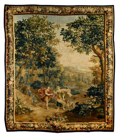 null IMPORTANT PANEL OF FLEMISH ANTWERP FABRIC late 16th - early 17th century Possible...