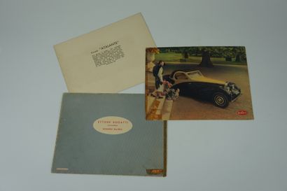 Dépliant Bugatti 1939 Bugatti 57 2-panel colour leaflet "57" 1939 Draeger 

Used...